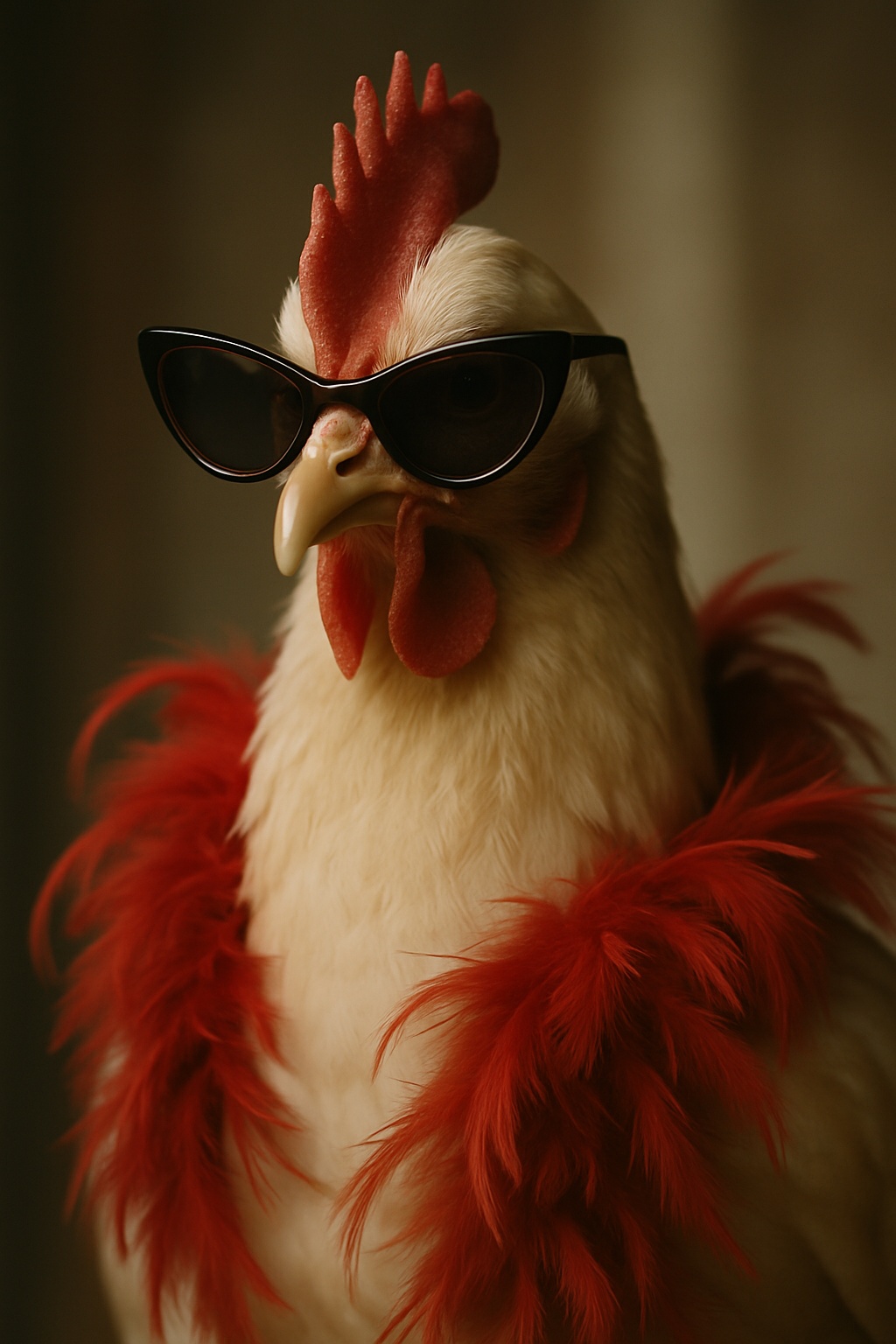 Sassy Chicken on Runway